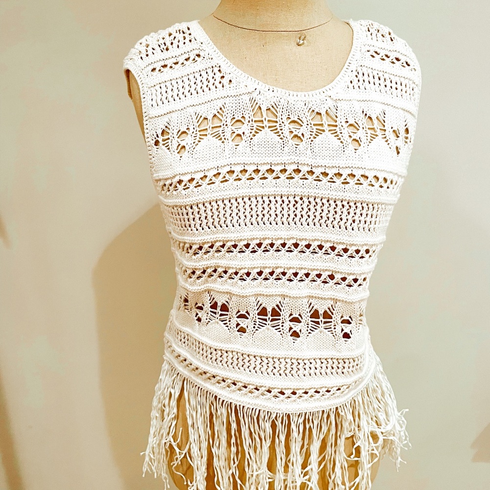 BCBG Crochet Top.